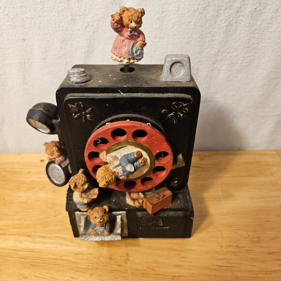 Musical Wind Up Bear Rotary Phone Automations -- ITEM #1933 - Picture 6 of 8